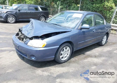 2002 Kia Spectra Ls from USA, damaged, VIN KNAFB121025143629